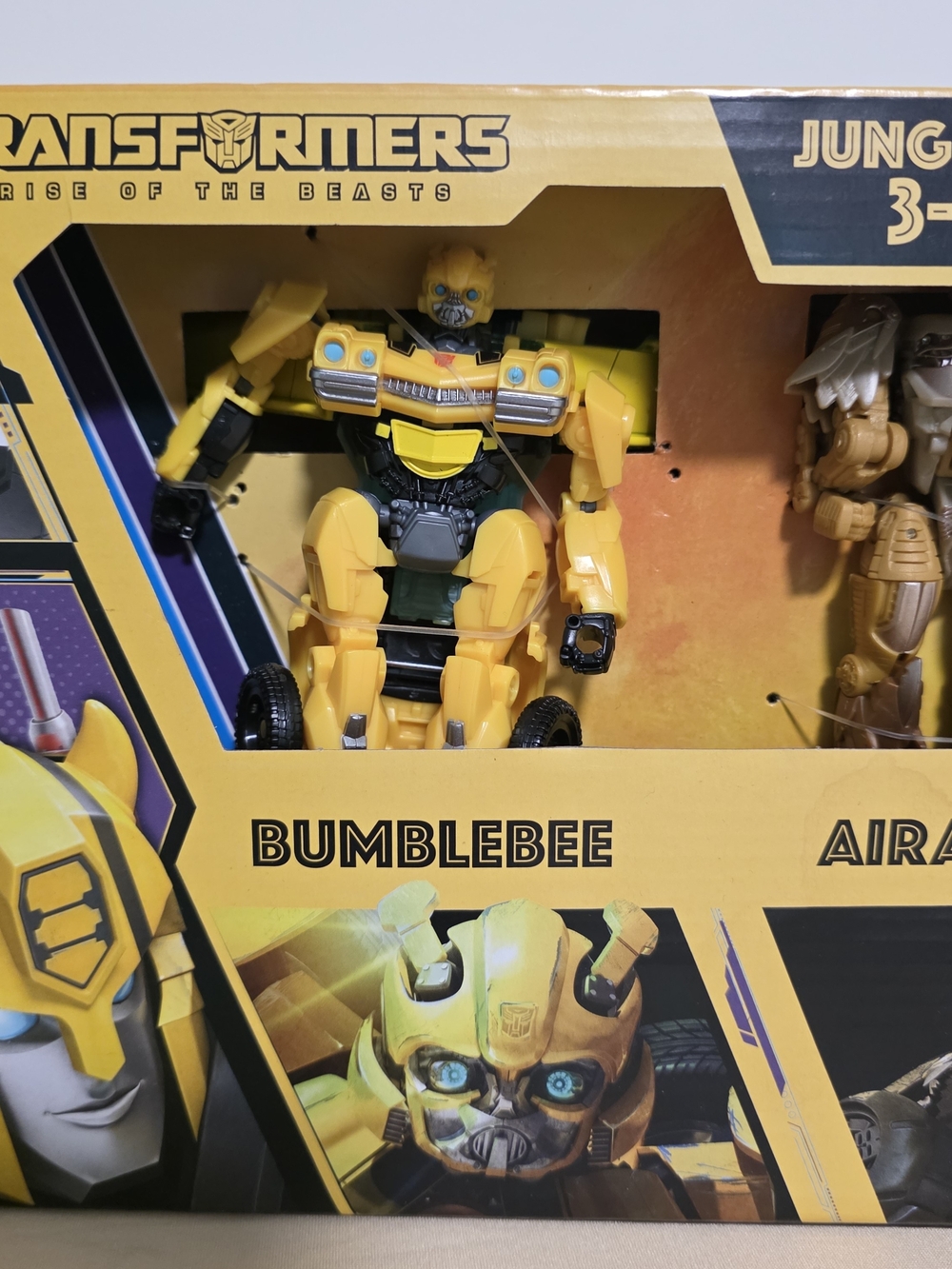 Hasbro Transformers Jungle Mission 3-Pack Bumblebee Yellow Gold Blue - Picture 2 of 8